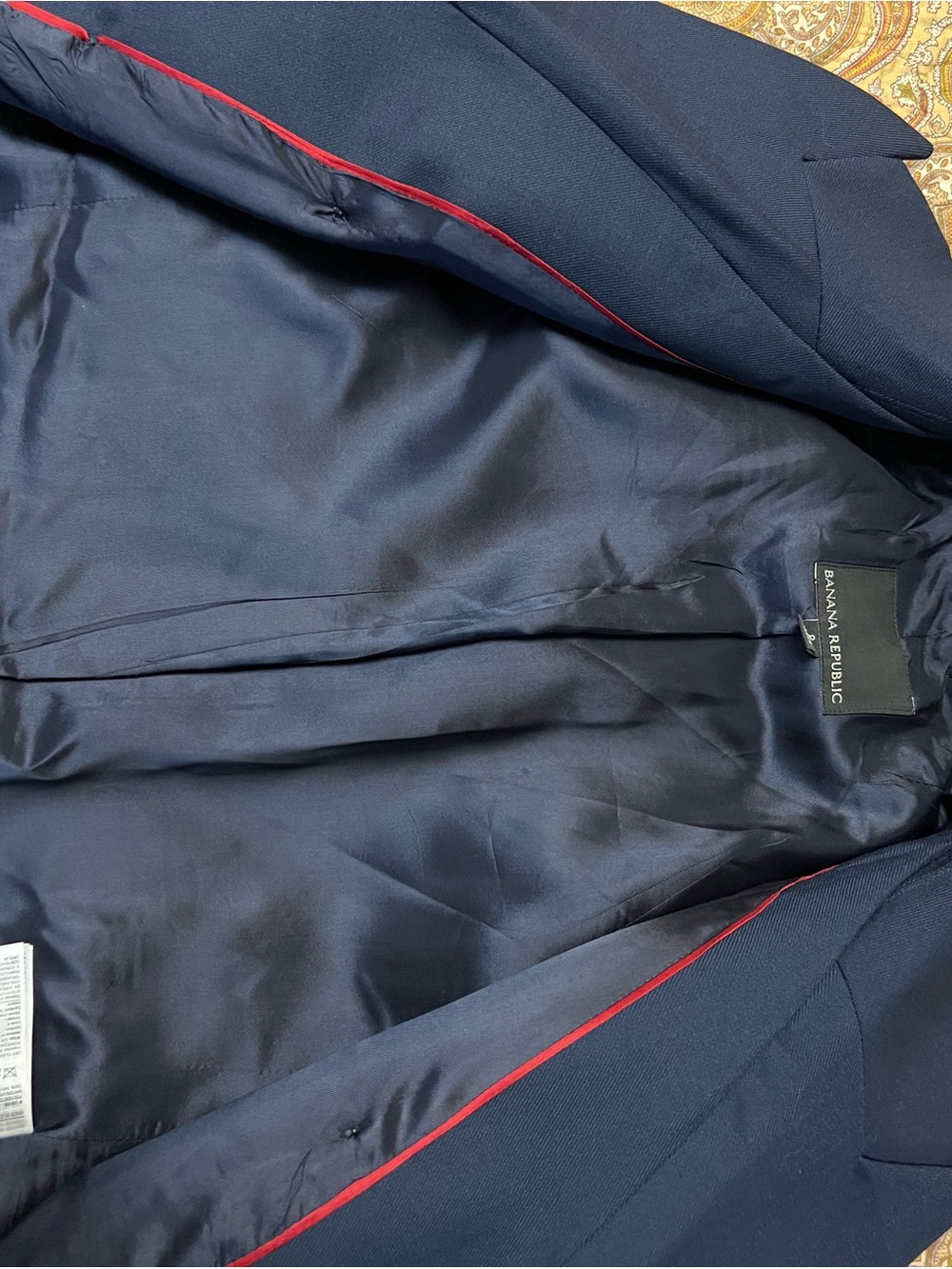 Banana Republic Navy Double-Breasted Blazer with Gold Buttons - Picture 9 of 11